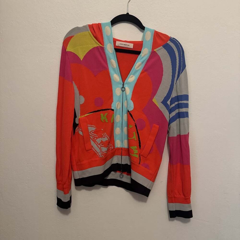 Aldo Martins Statement Embroidered Cardigan Sweater Coat